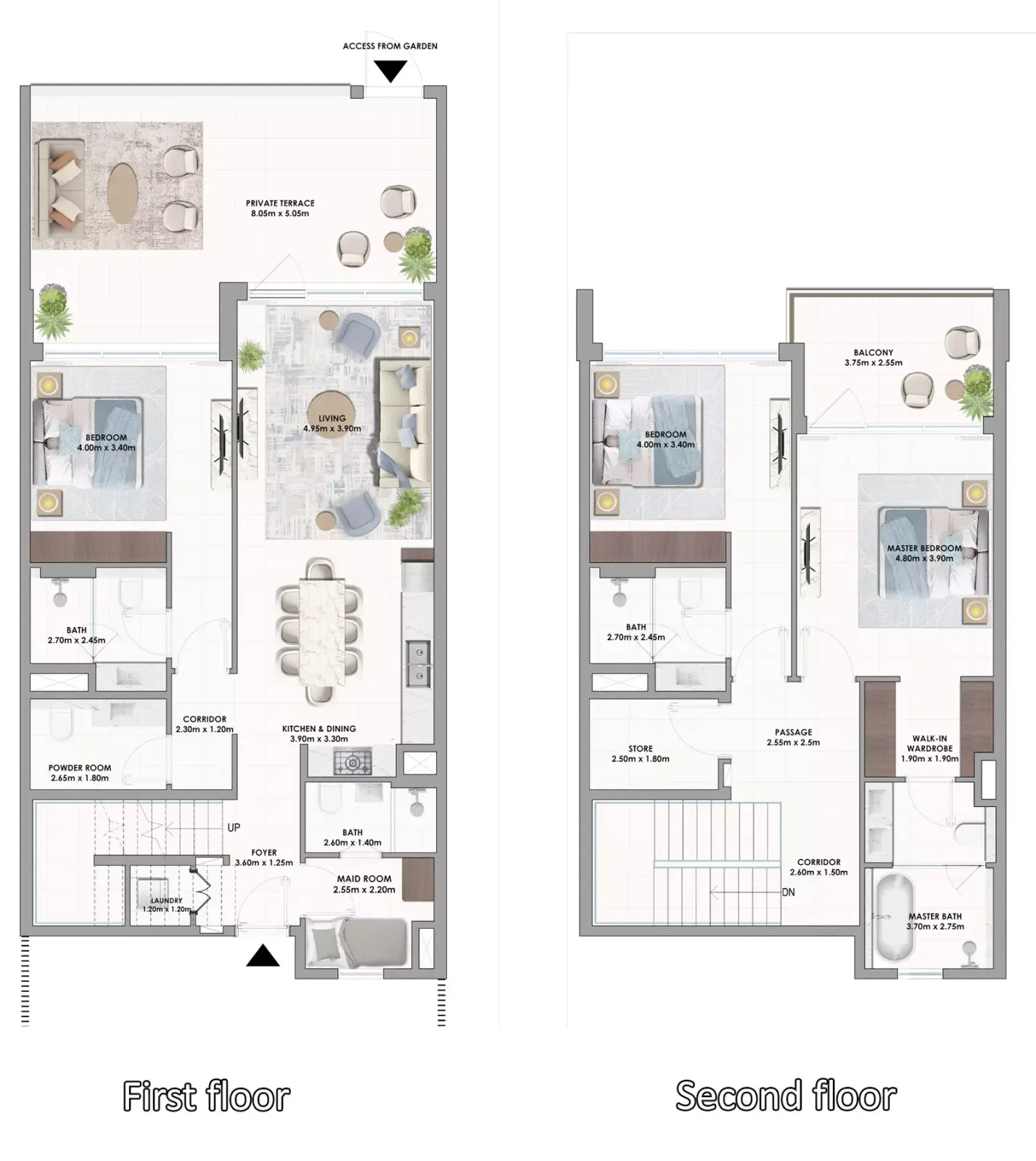 Floor plan for Type 1A