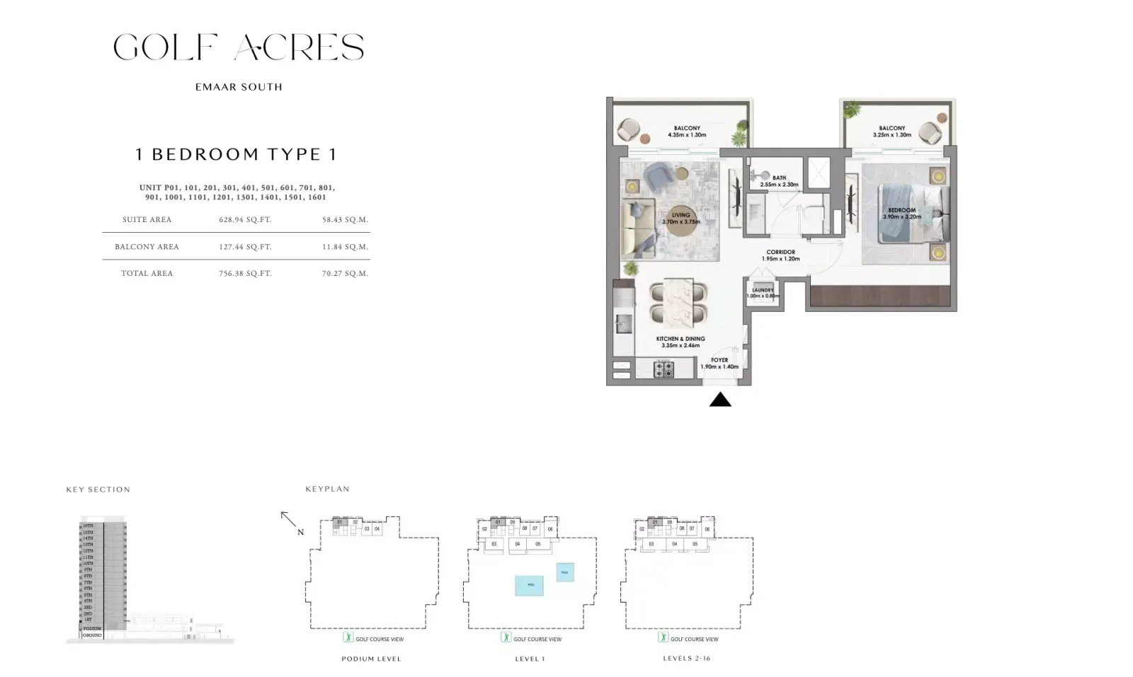 Floor plan for Type 1