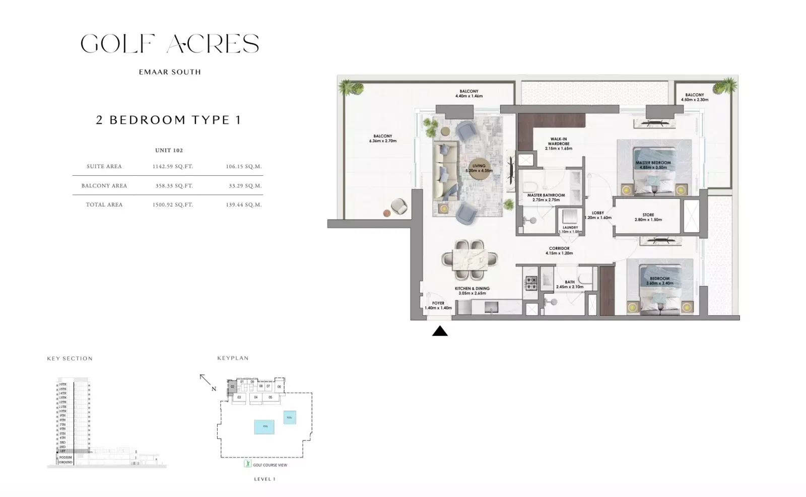 Floor plan for Type 1