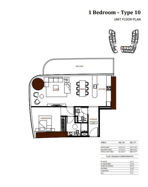 Floor plan for Type 10