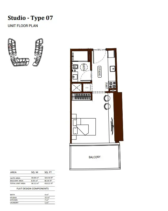 Floor plan for Type 07