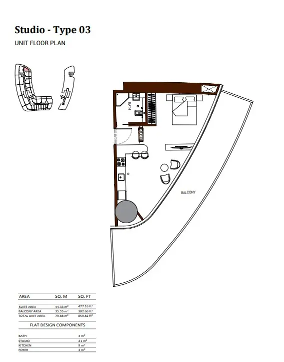 Floor plan for Type 03