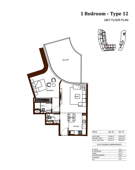 Floor plan for Type 12