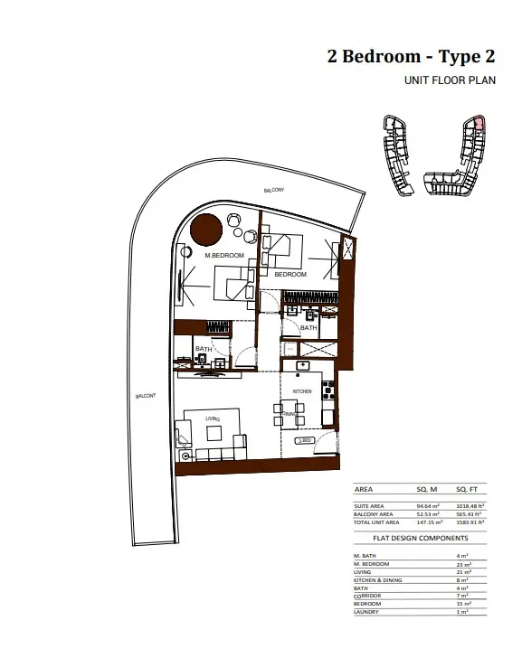 Floor plan for Type 2