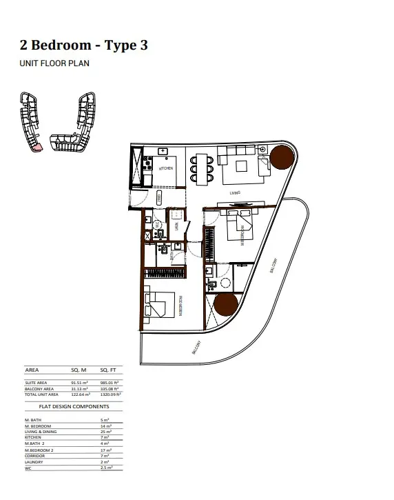 Floor plan for Type 3