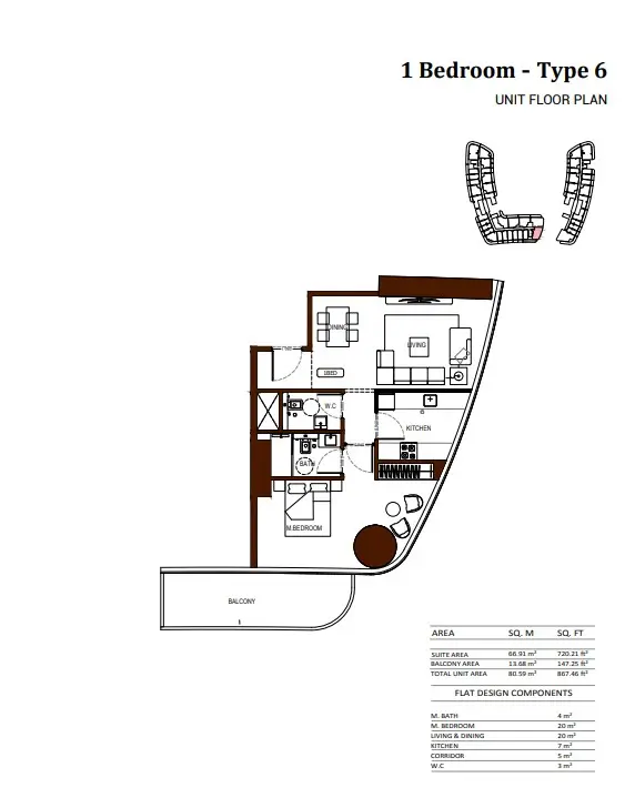 Floor plan for Type 6