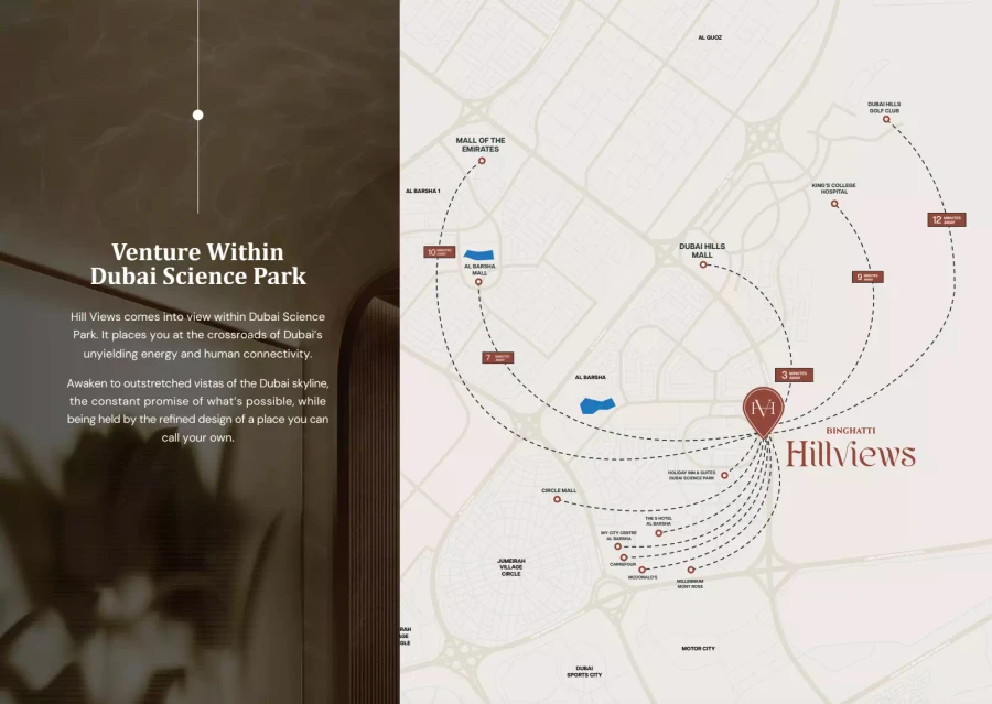 Binghatti Hillviews master plan
