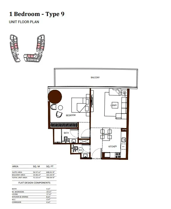 Floor plan for Type 09