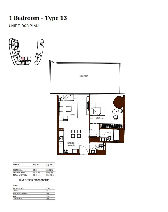 Floor plan for Type 13