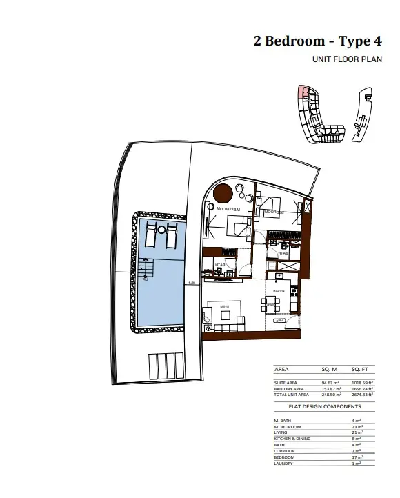 Floor plan for Type 4