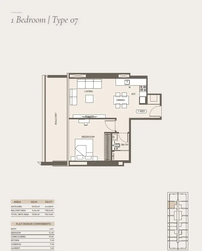 Floor plan for Type 7