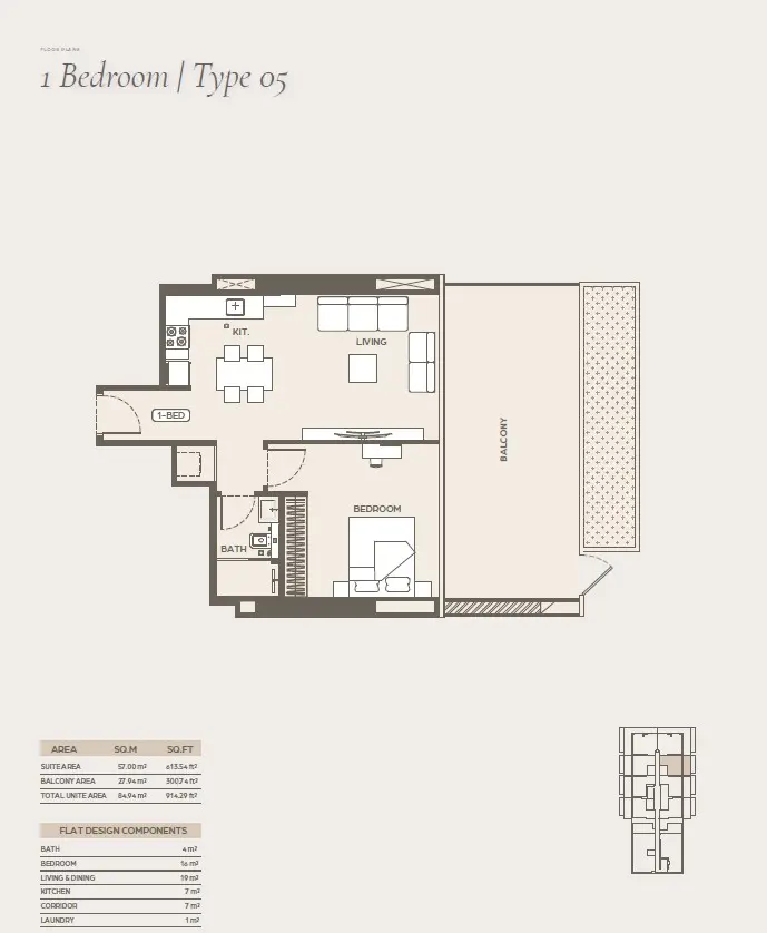 Floor plan for Type 5