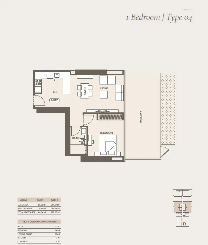 Floor plan for Type 4