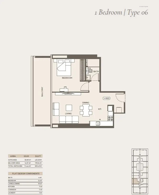 Floor plan for Type 6