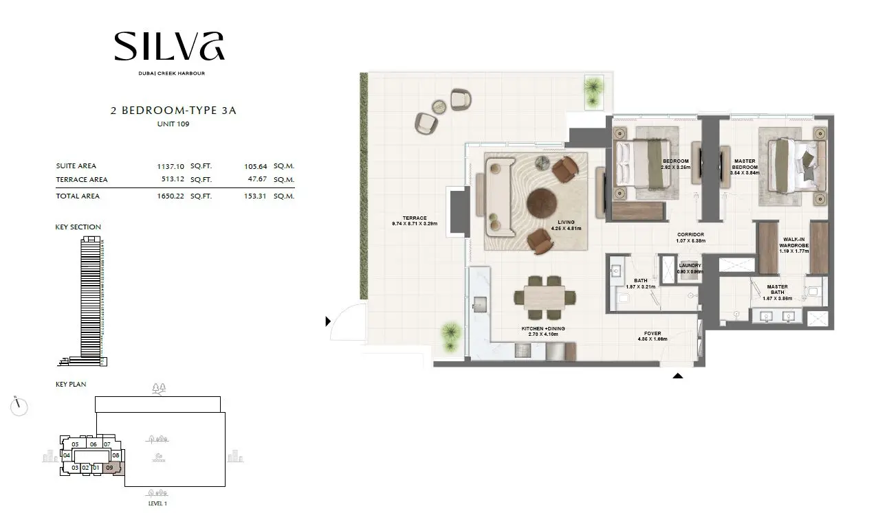 Floor plan for Type 3A