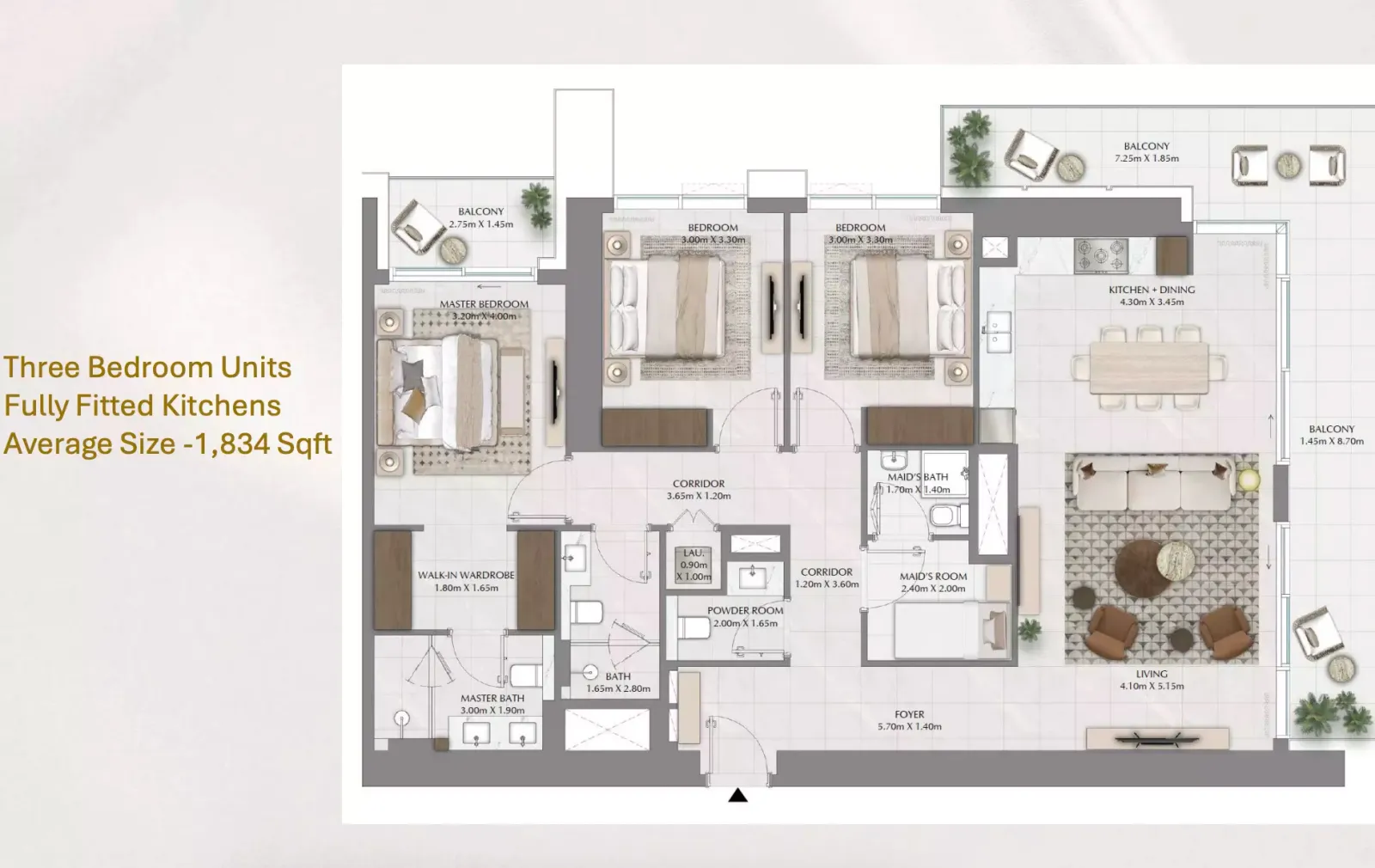 Floor plan for Type 1