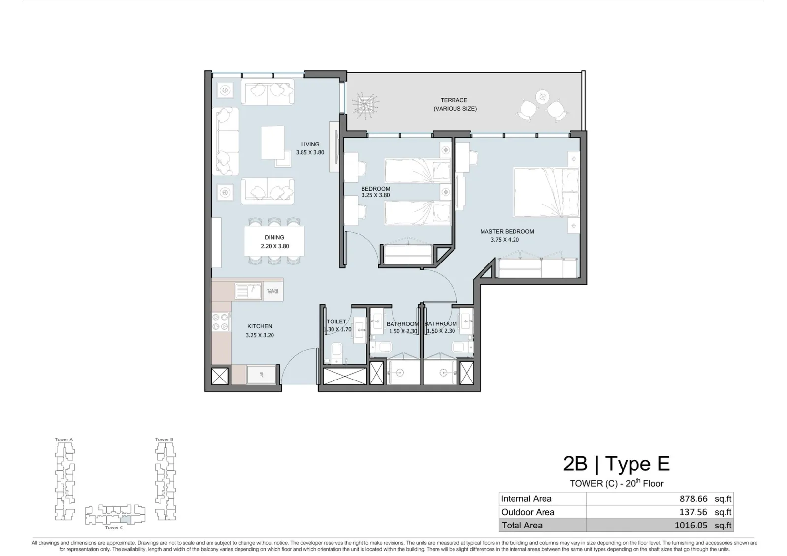 Floor plan for Type E