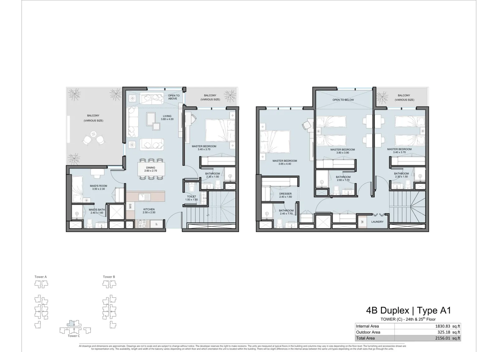 Floor plan for Type A1