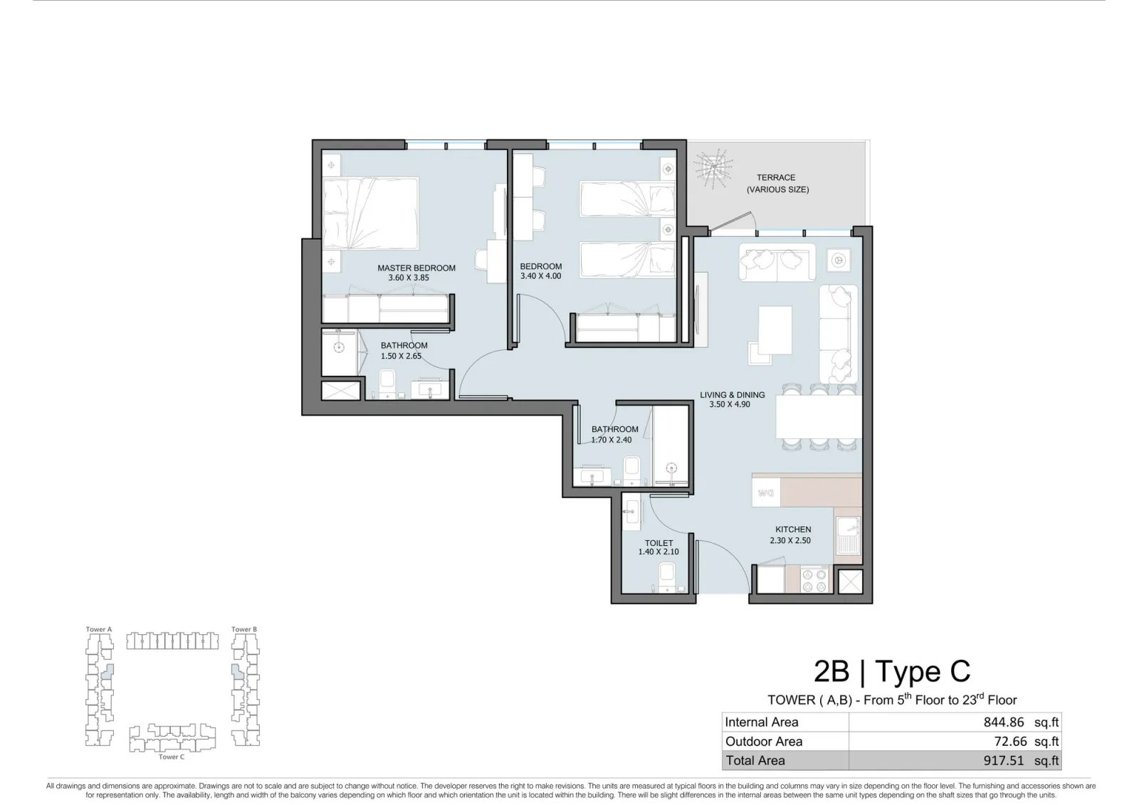 Floor plan for Type C