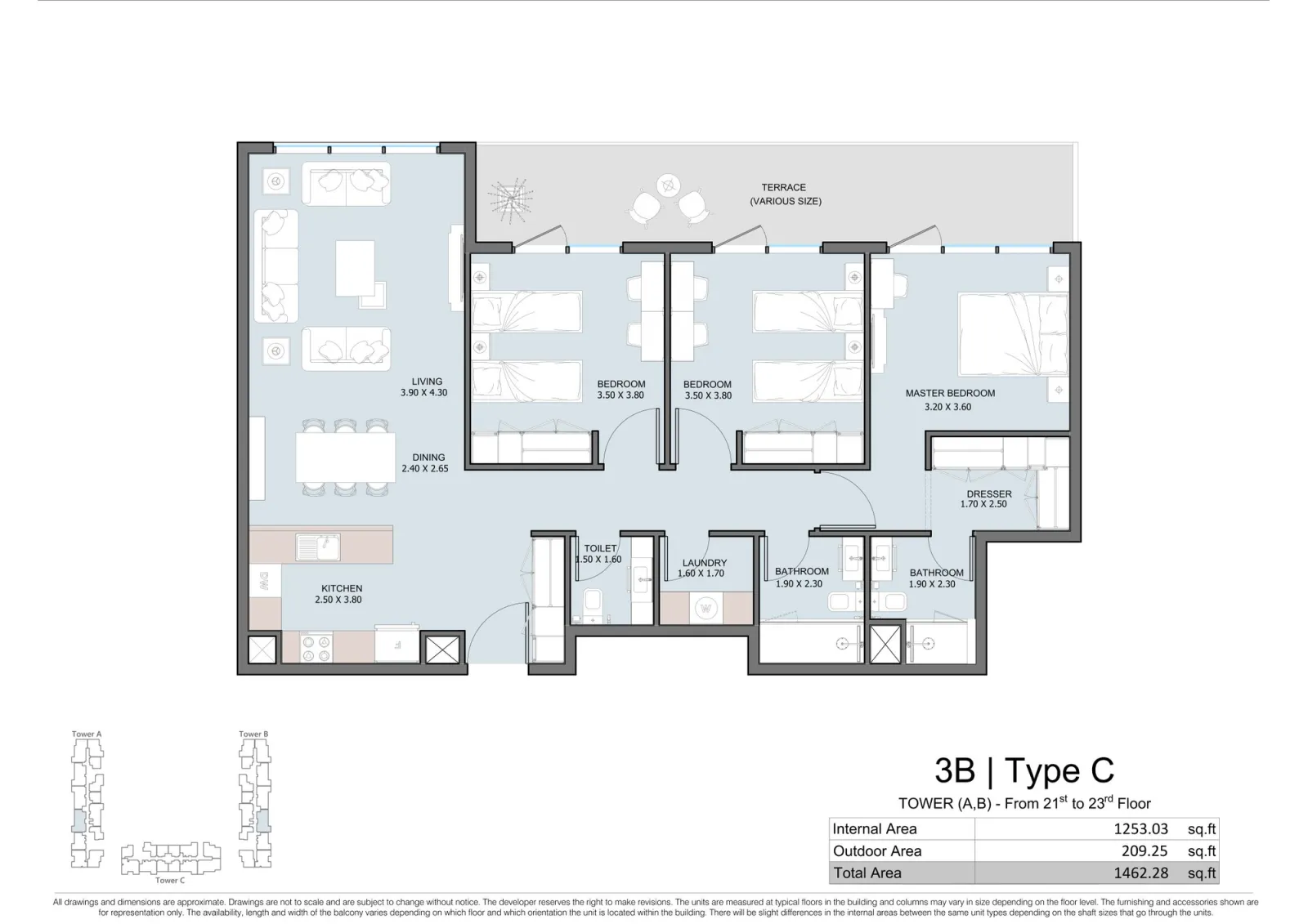 Floor plan for Type C