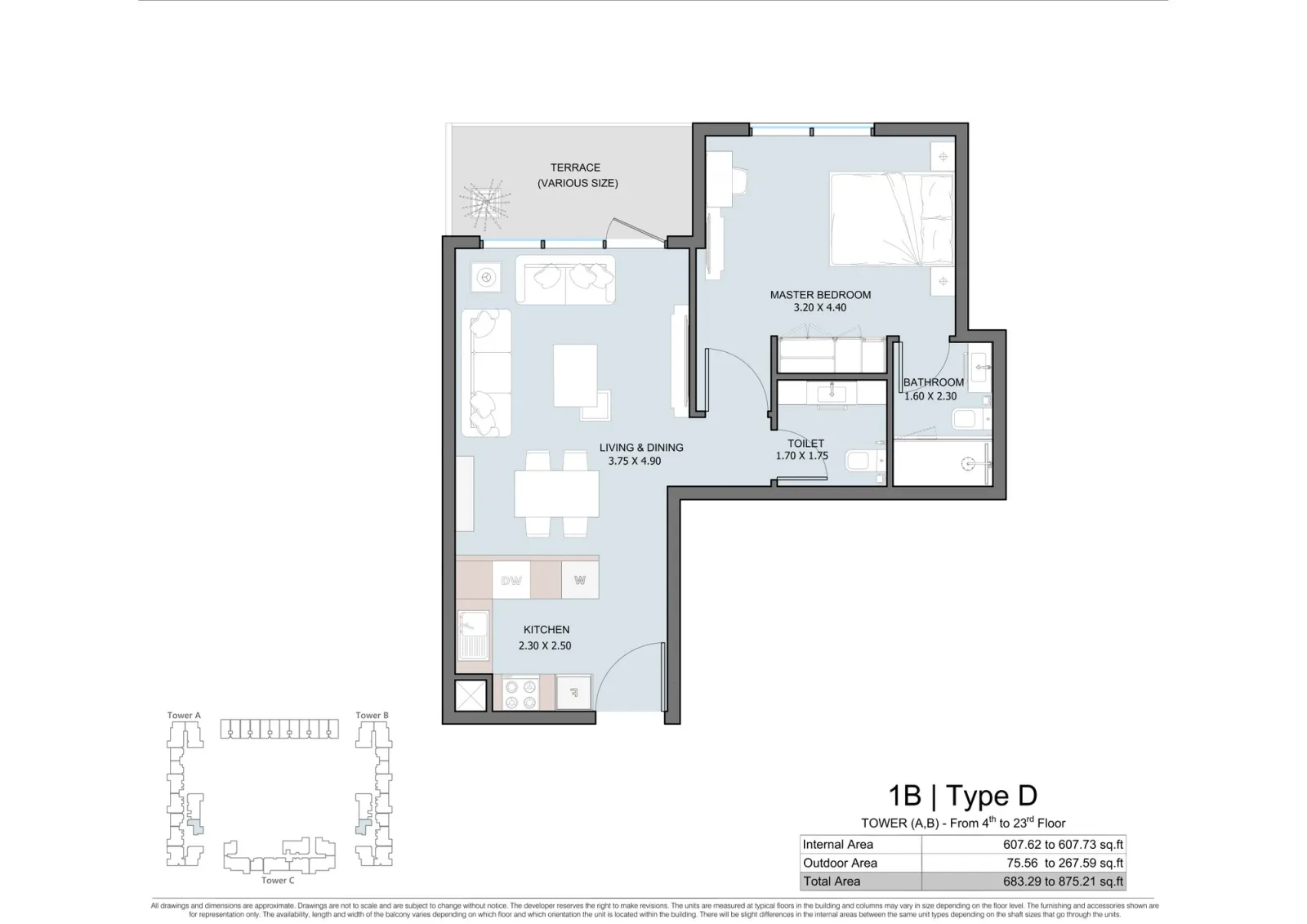Floor plan for Type D