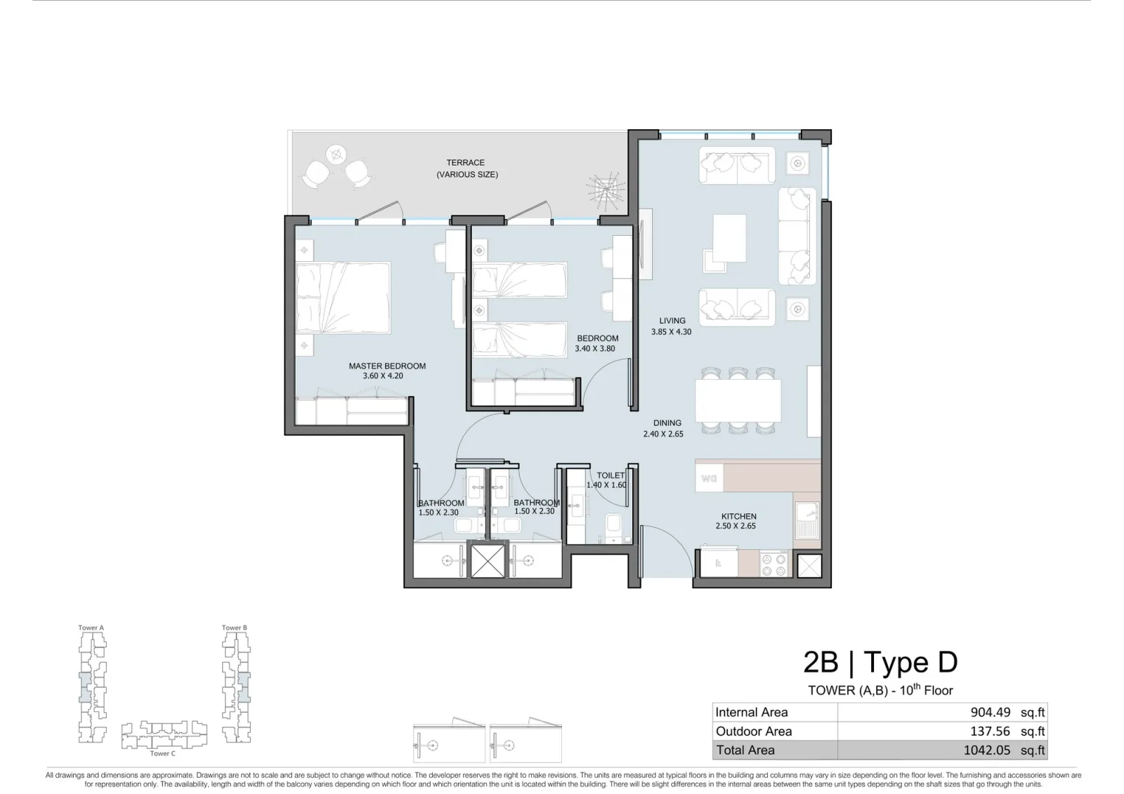 Floor plan for Type D