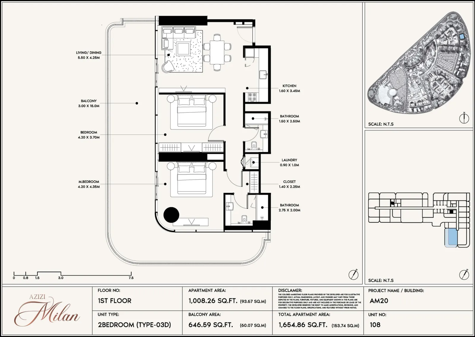 Floor plan for Type 03D