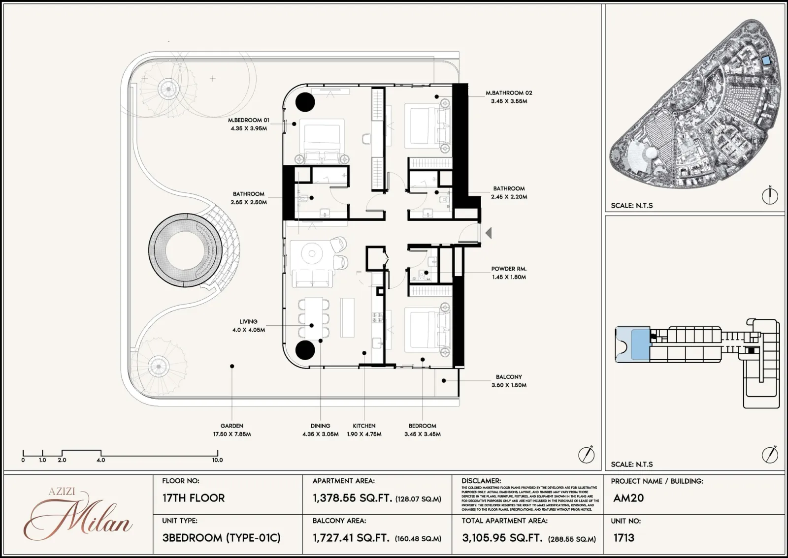 Floor plan for Type 01C