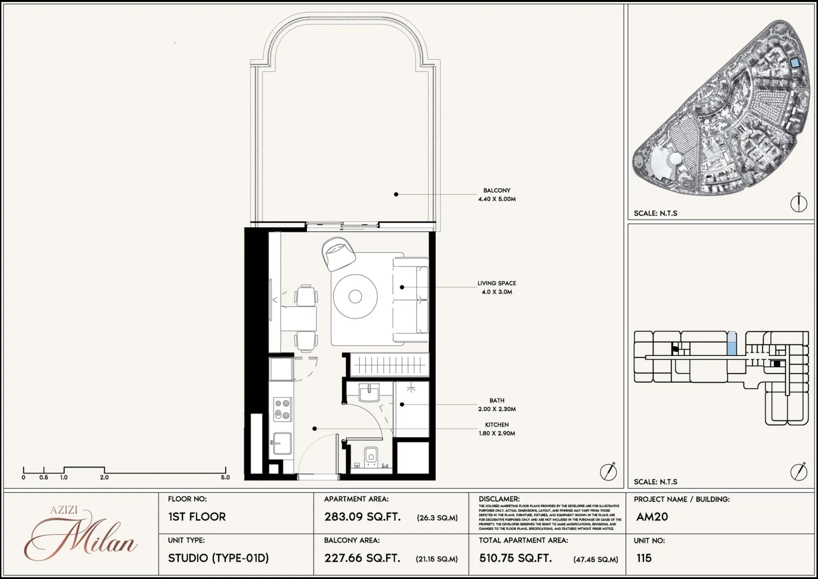 Floor plan for Type 01D