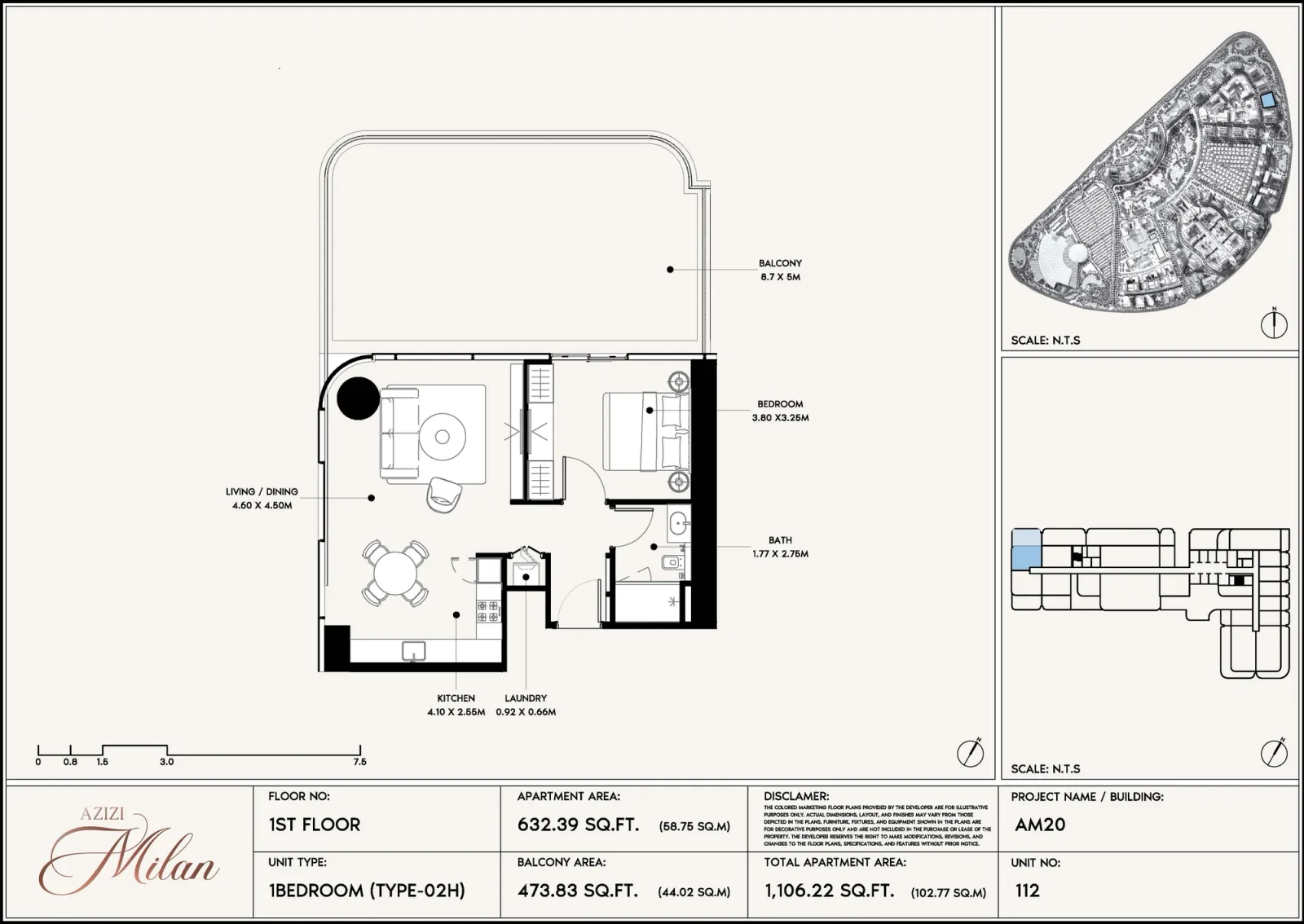 Floor plan for Type 02H