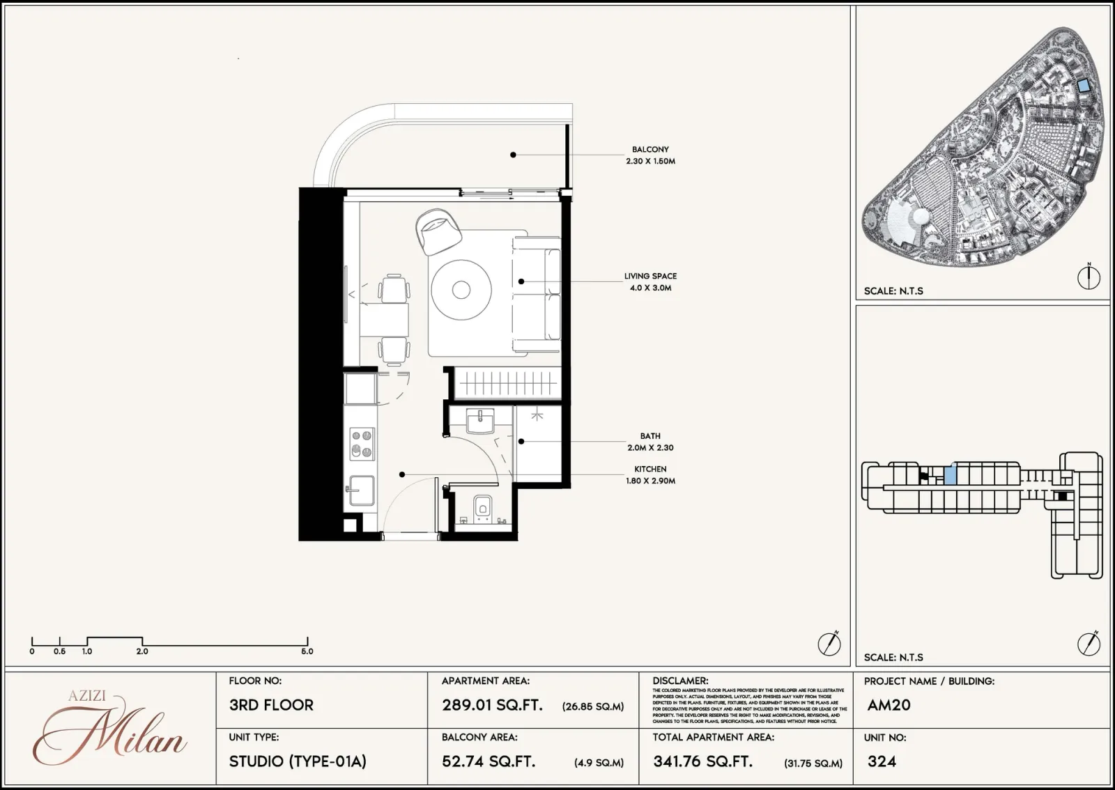 Floor plan for Type 01A