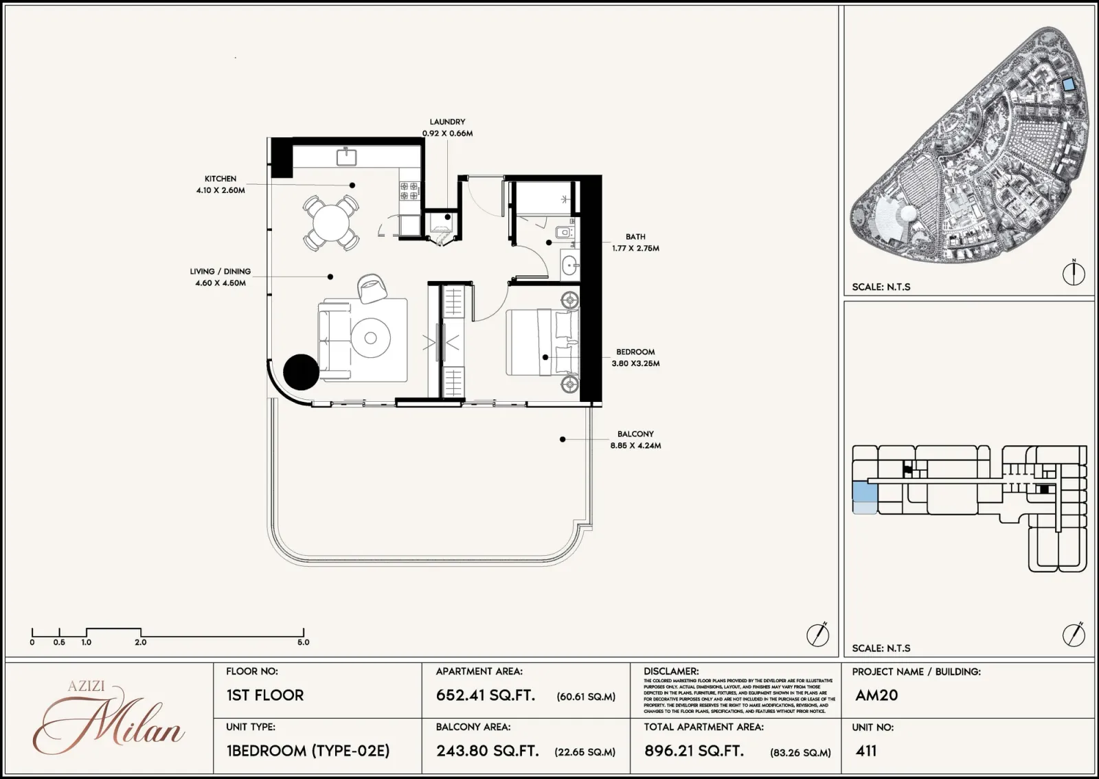 Floor plan for Type 02E1
