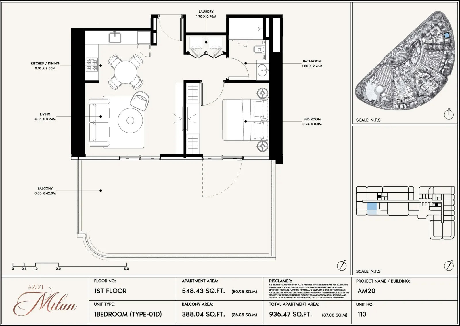 Floor plan for Type 01D
