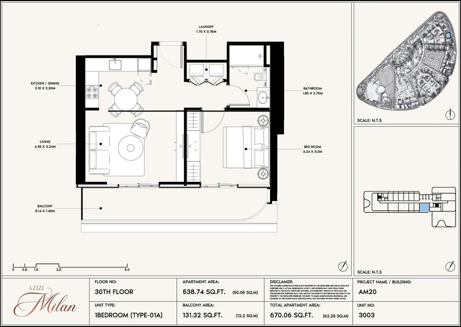 Floor plan for Type 01A