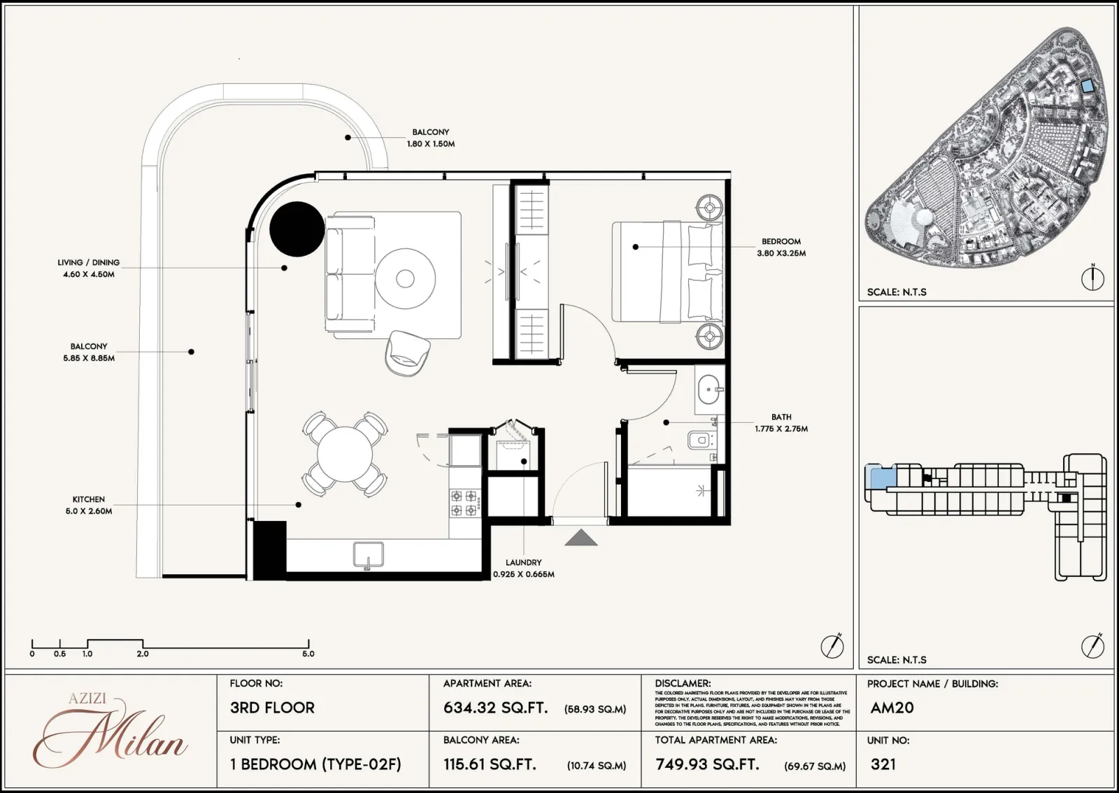 Floor plan for Type 02F