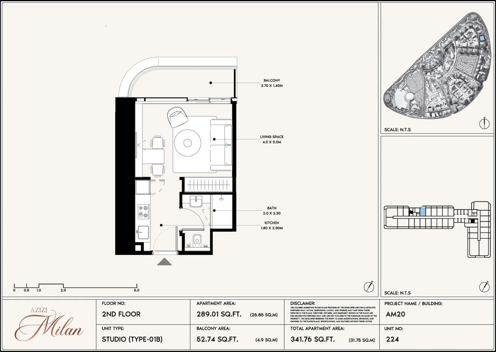 Floor plan for Type 01B