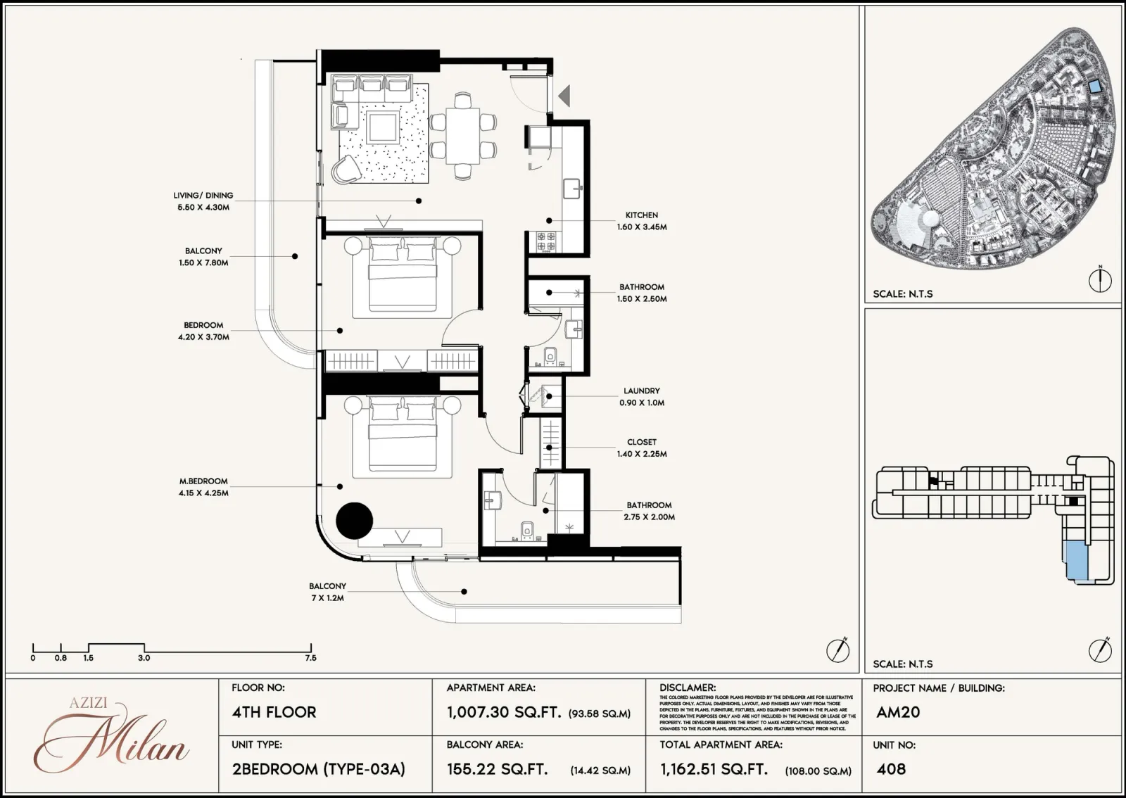 Floor plan for Type 03A