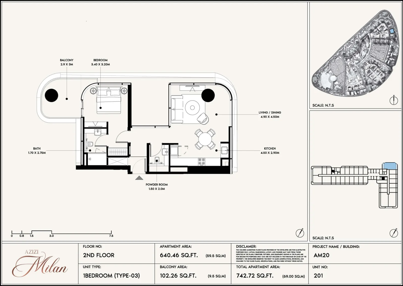 Floor plan for Type 03