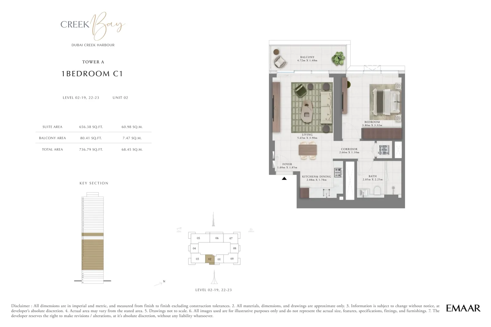 Floor plan for Type C1