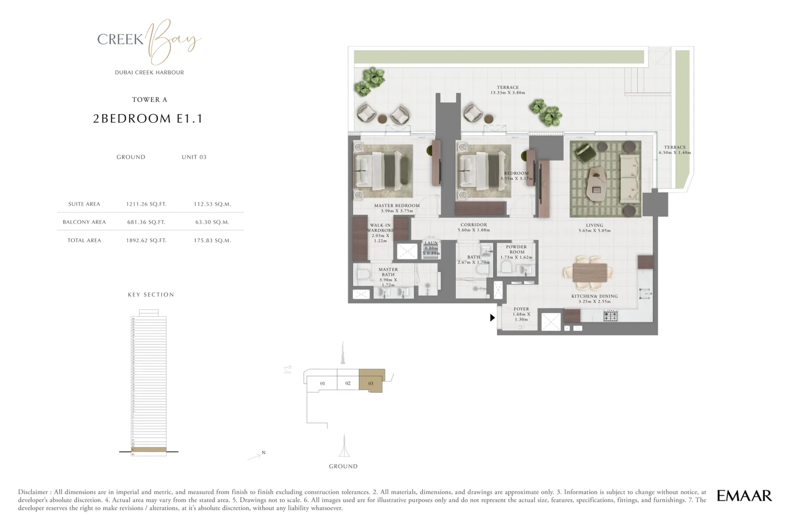 Floor plan for Type E1.1