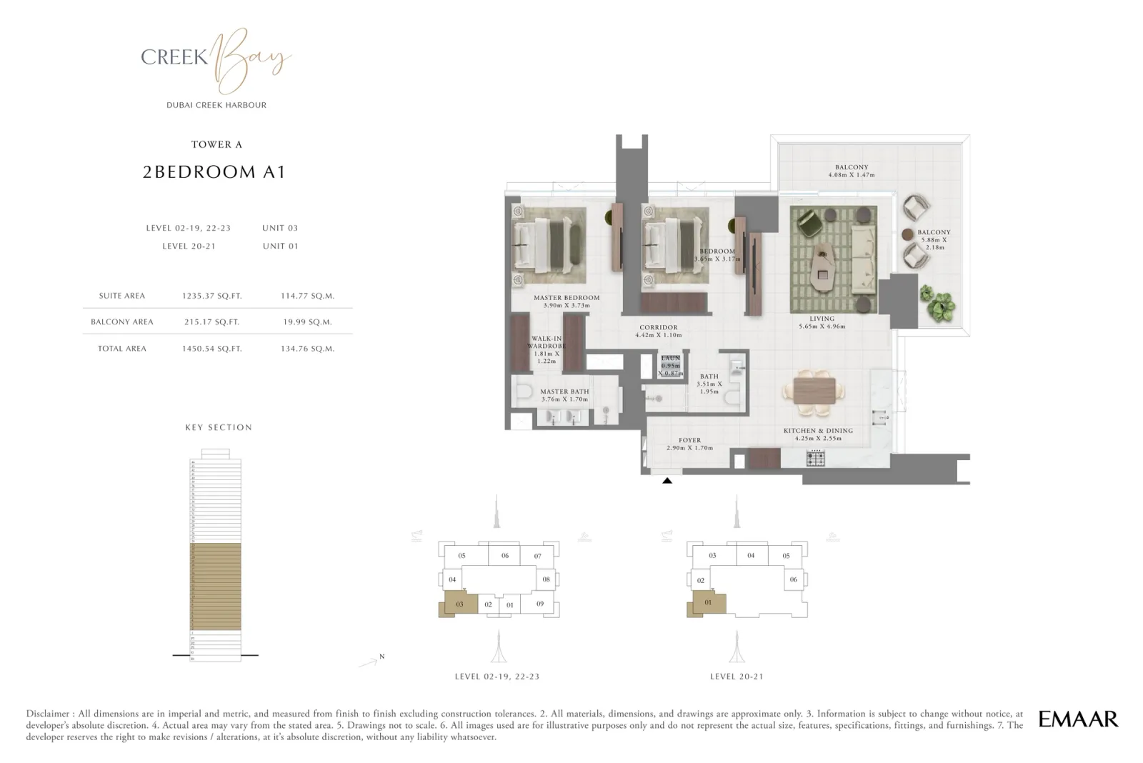Floor plan for Type A1