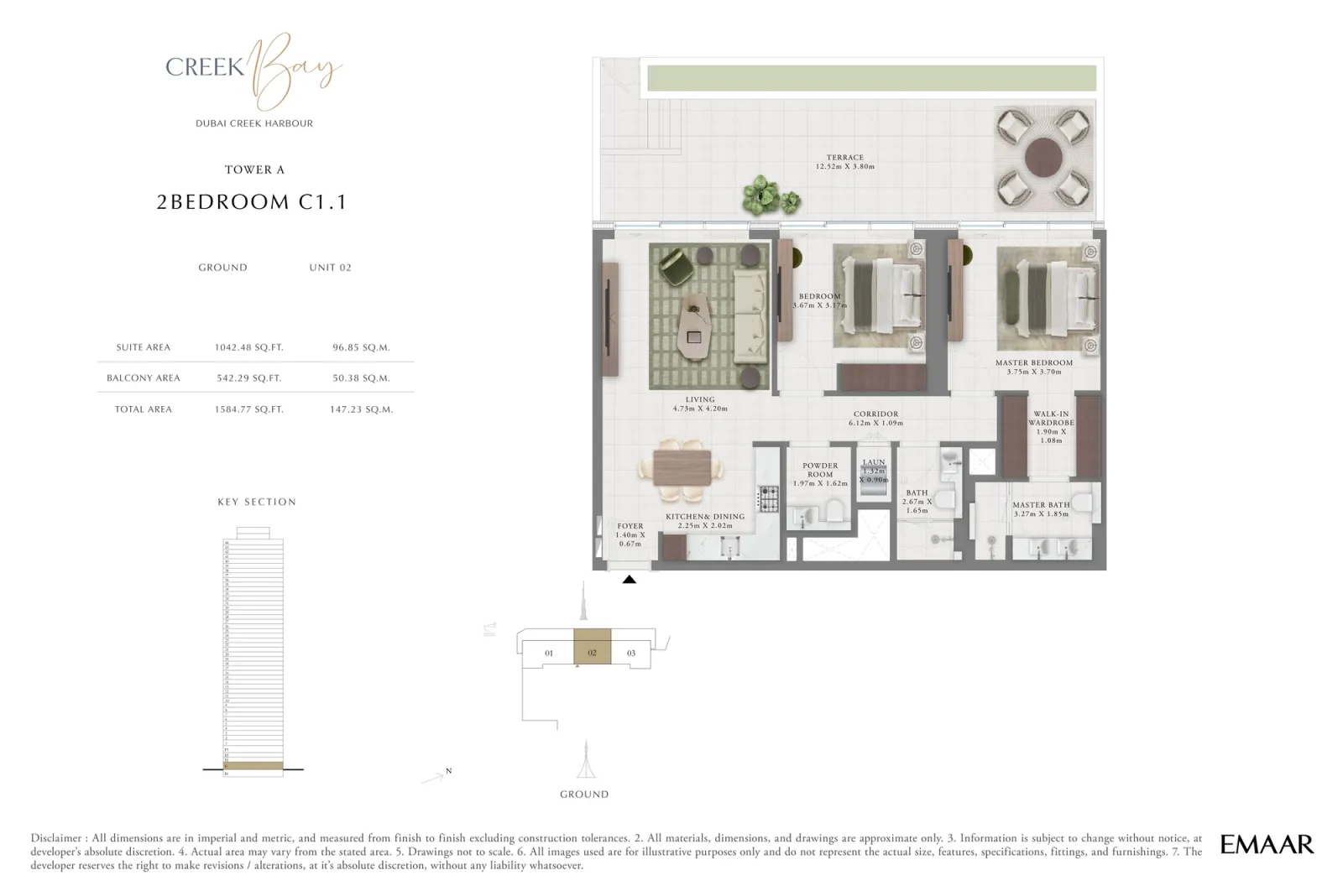 Floor plan for Type C1.1