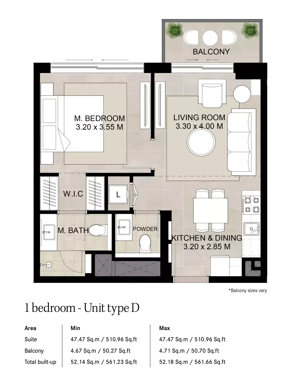 Floor plan for Type C