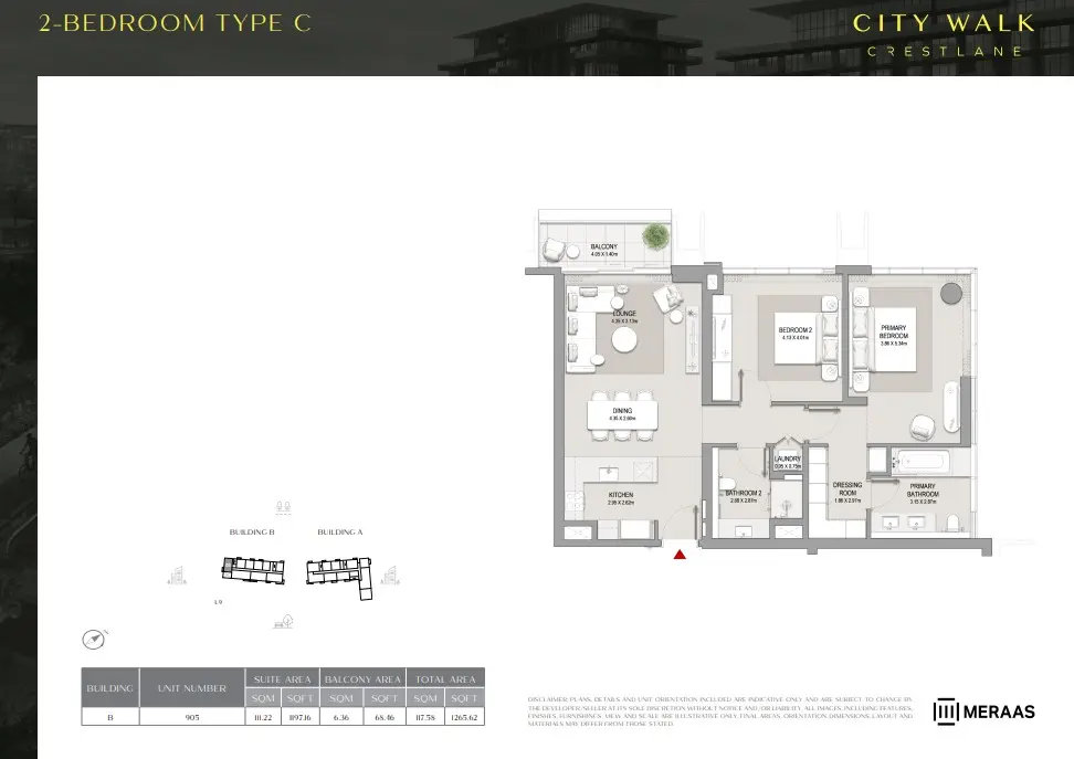 Floor plan for Type C