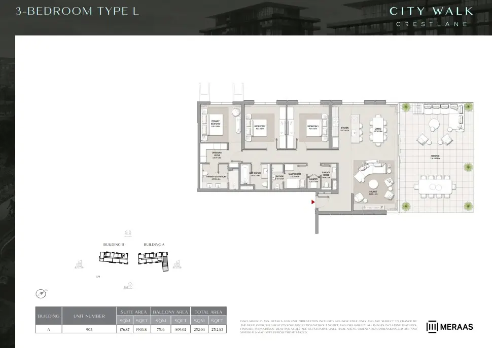 Floor plan for Type L