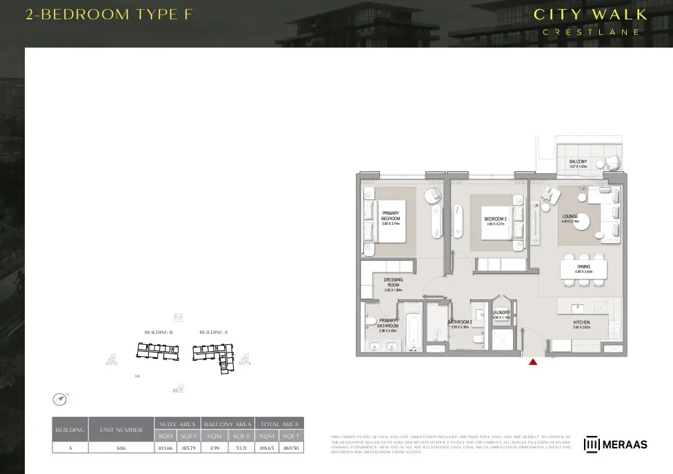 Floor plan for Type F