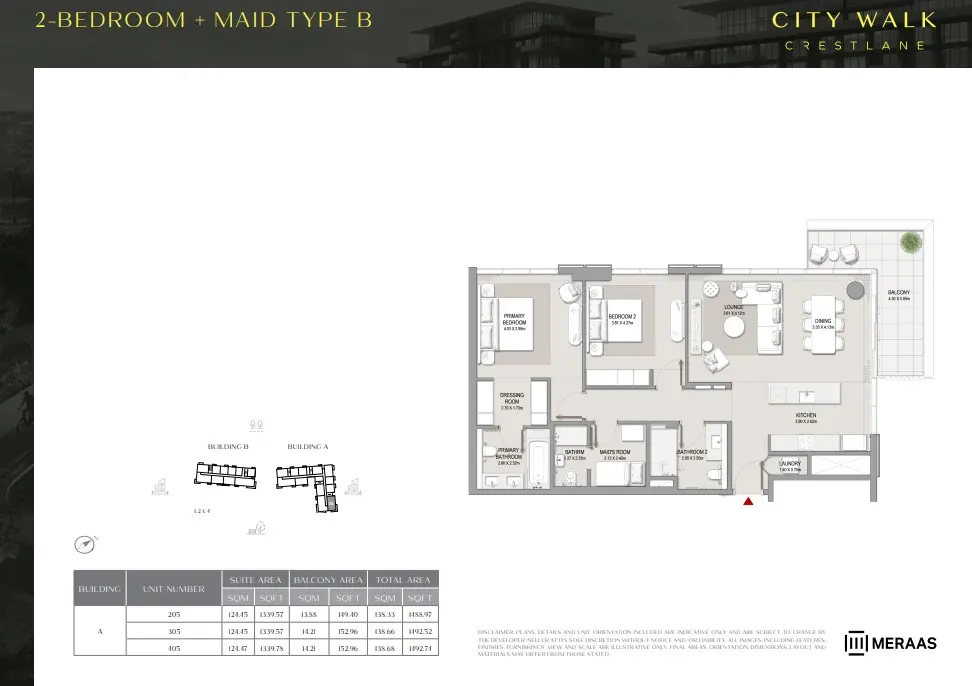 Floor plan for Type B2