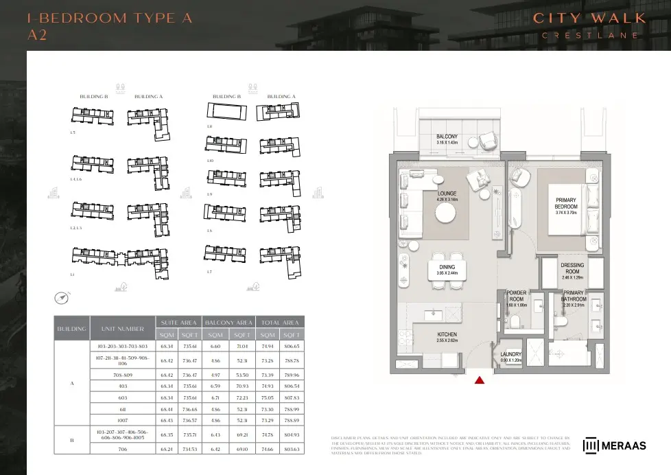 Floor plan for Type A