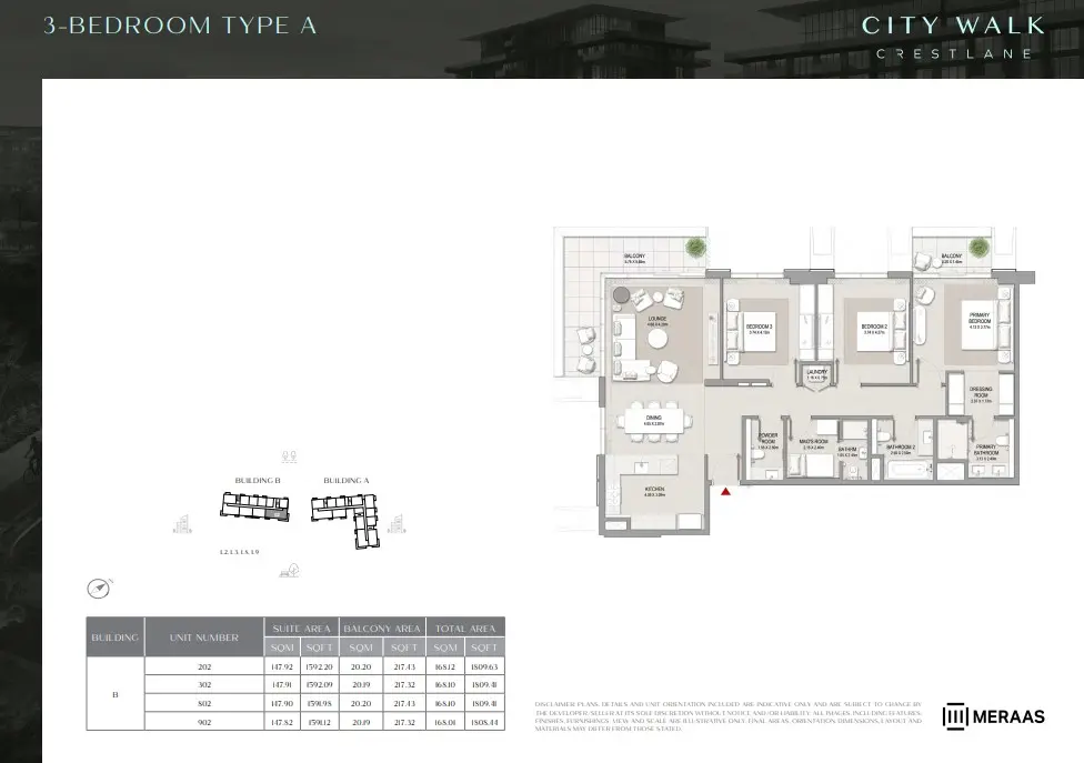 Floor plan for Type A