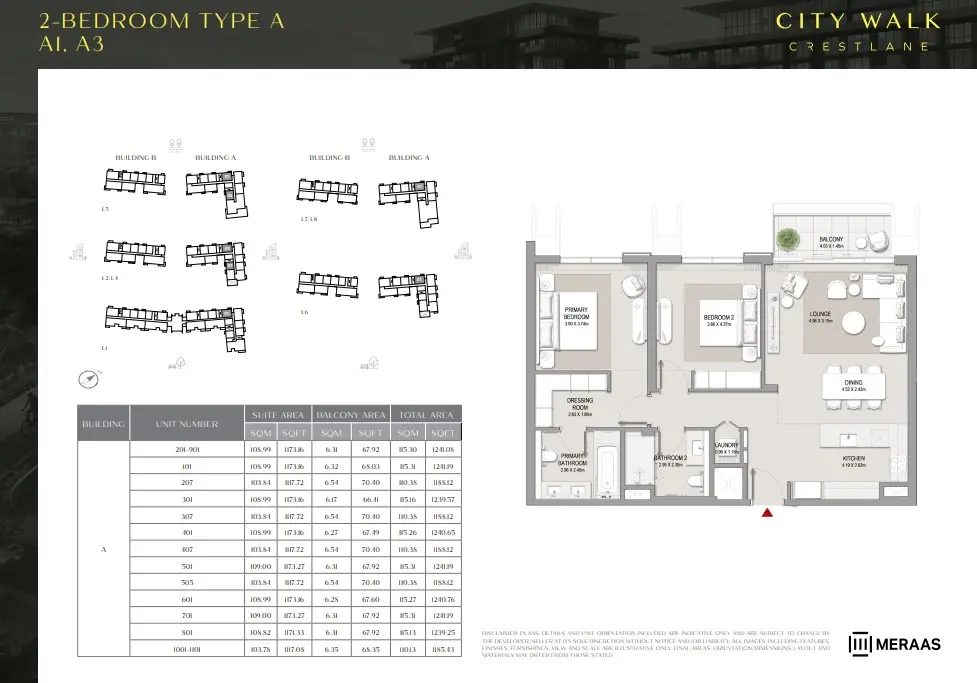 Floor plan for Type A